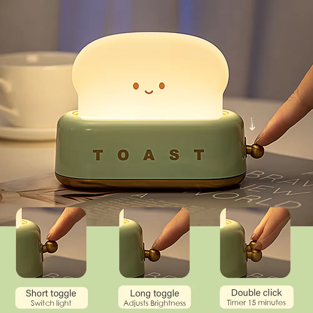 Toast Cartoon LED Night Light