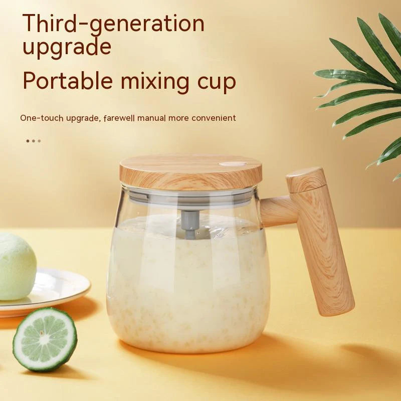 400ML Self Stirring Coffee Mug Electric Mixing Glass Coffee