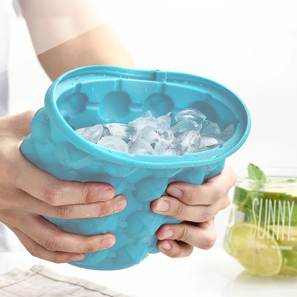Silicone Ice Cube Maker Ice Cube Mold Tray