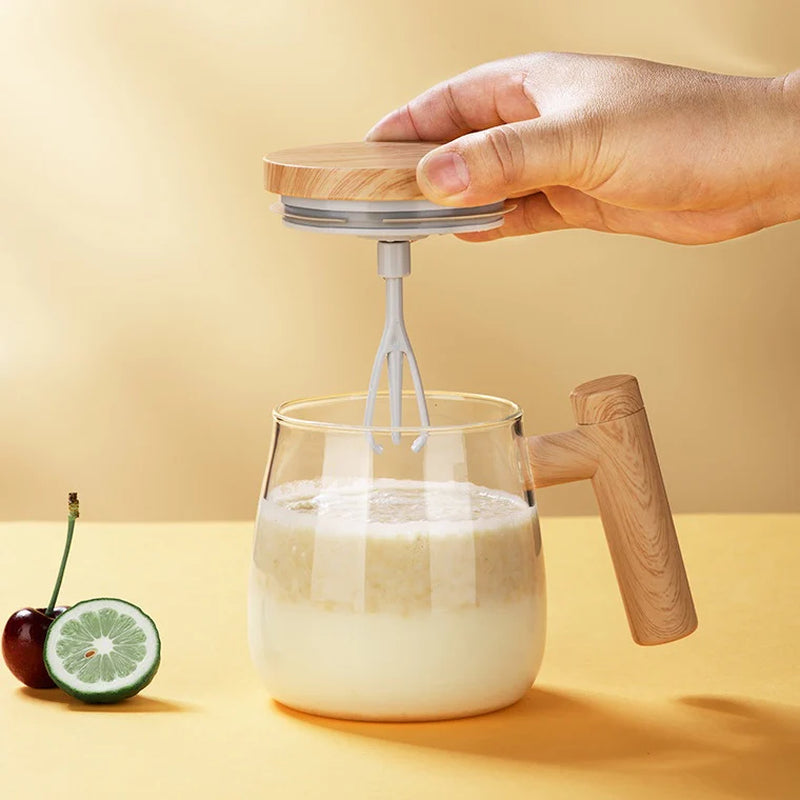 400ML Self Stirring Coffee Mug Electric Mixing Glass Coffee