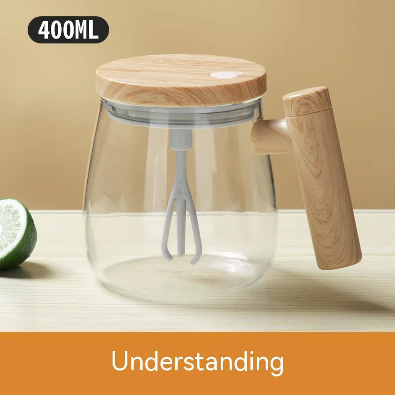400ML Self Stirring Coffee Mug Electric Mixing Glass Coffee 