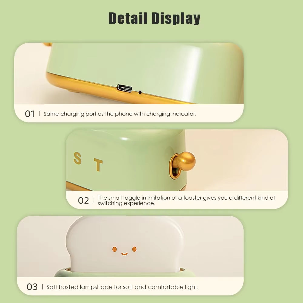 Toast Cartoon LED Night Light