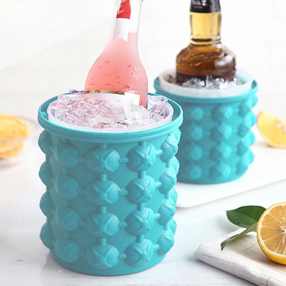 Silicone Ice Cube Maker Ice Cube Mold Tray 