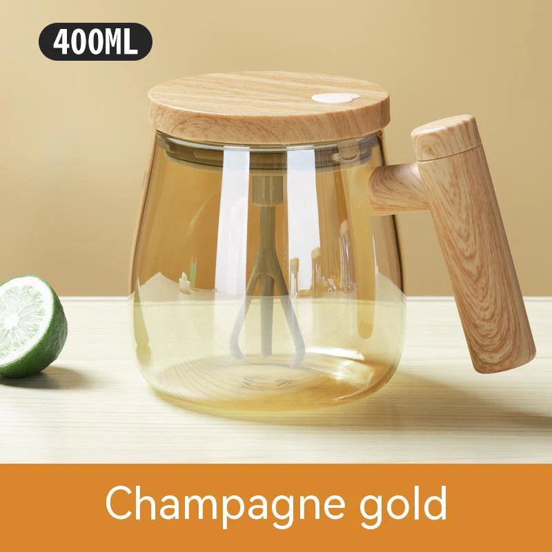 400ML Self Stirring Coffee Mug Electric Mixing Glass Coffee 