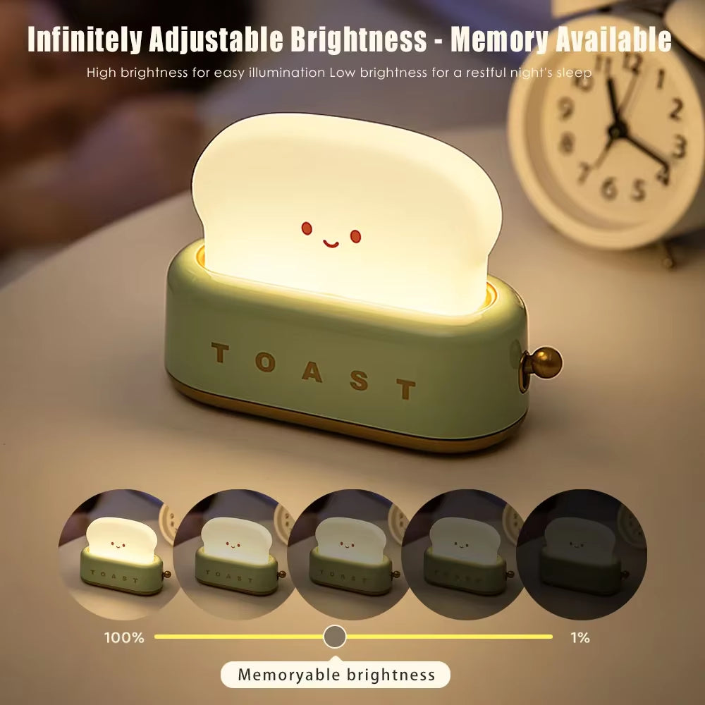 Toast Cartoon LED Night Light