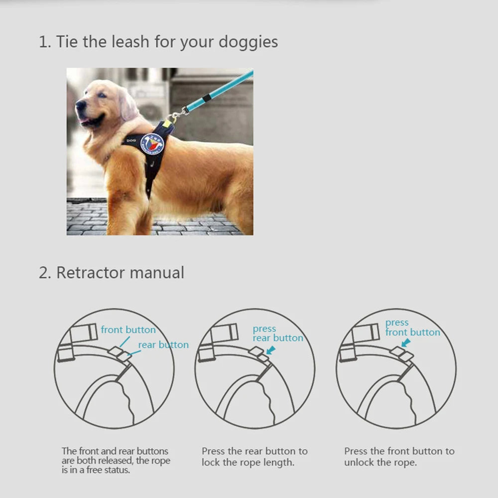 3 M PET Supplies Multi-Functiondouble-Ended Traction Rope