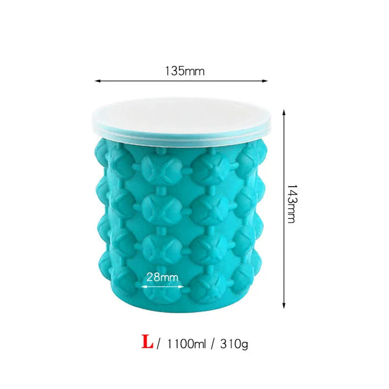 Silicone Ice Cube Maker Ice Cube Mold Tray 