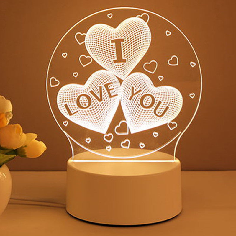 3D Lamp Acrylic USB LED Night Light